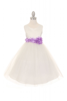 ivory and lilac flower girl dresses
