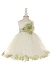 sage green baby dress