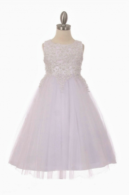 SALE White Short Beaded Dress