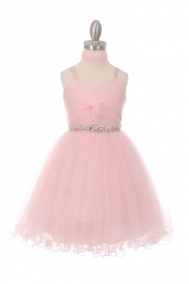 old rose flower girl dress