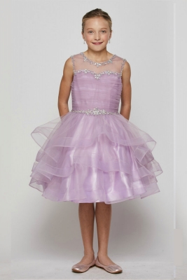 lavender flower girl dress
