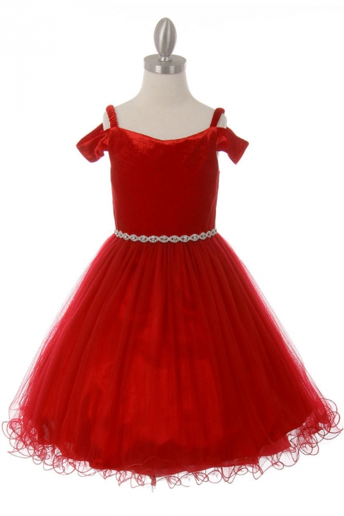 off shoulder baby frock