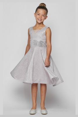 Girls Dress Style 5070 - Short Sparkle Dress in Choice of Color