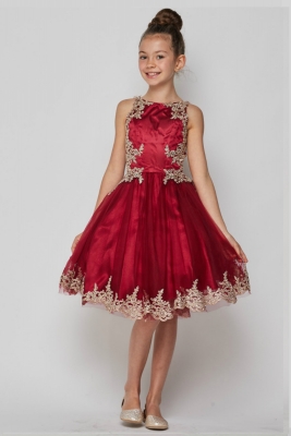 Girls Dress Style 8503 - Beaded Sequin Short Dress in Choice of Color