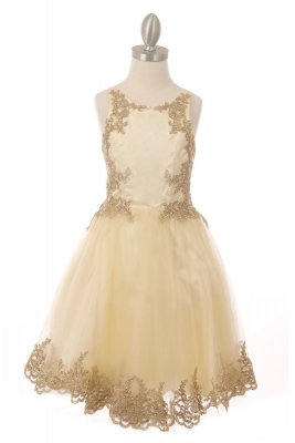Girls Dress Style 8503 - Beaded Sequin Short Dress in Choice of Color