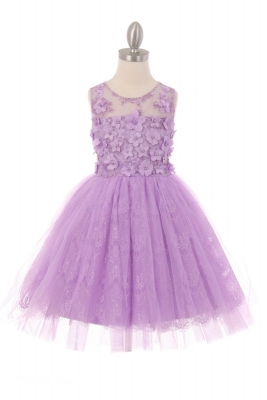 ivory and lilac flower girl dresses