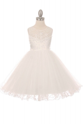 Girls Dress Style 9034 - Short Embellished Gown in Choice of Color