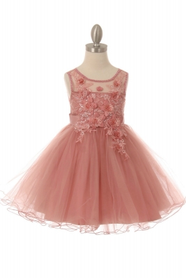 Girls Dress Style 9083 - Sleeveless Embellished Short Party Dress in Choice of Color