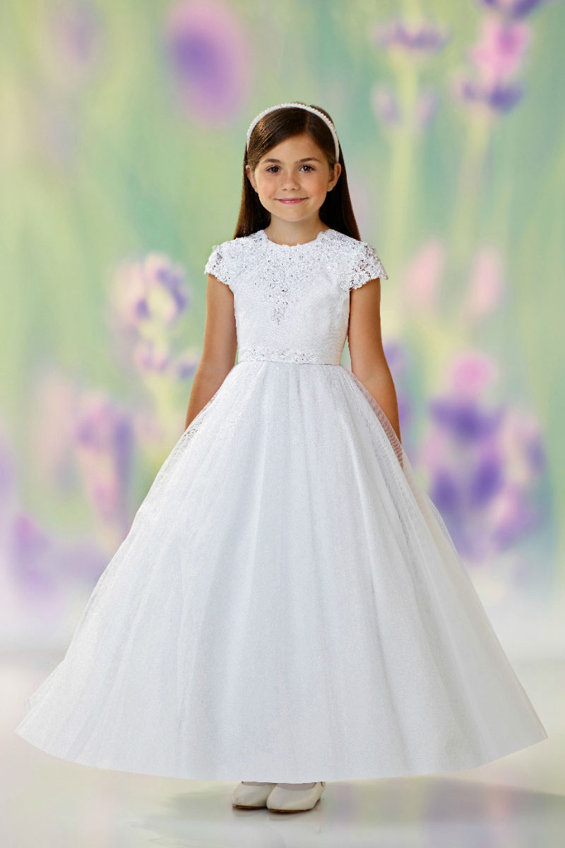 jc 118330w joan calabrese style 118330 white short design your own communion dress
