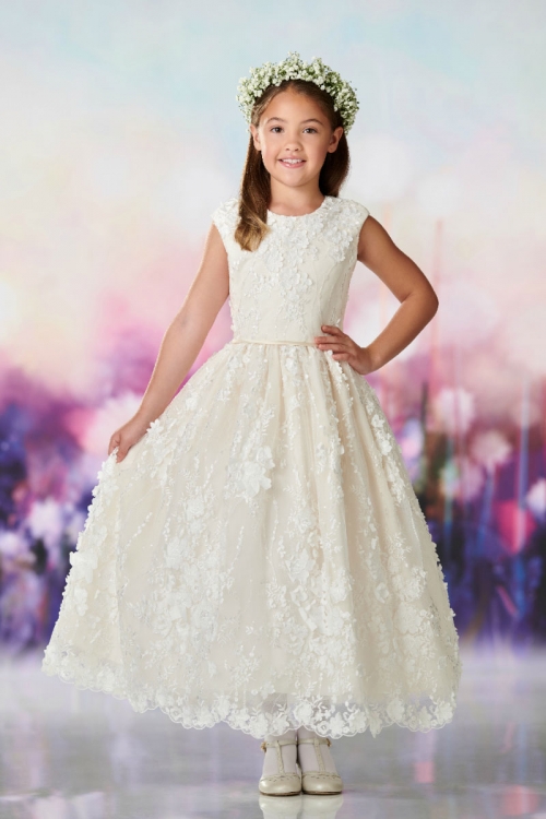 Silk Couture Princess Communion Dress – Carmen Creation