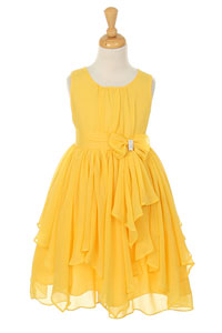 yellow flower girl dresses cheap