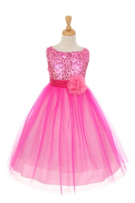 Father Daughter Dance Flower Dresses Dress For Less S Dress Style 6357 Sleeveless Tulle With Sequin Adorned Bodice In Choice Of Color