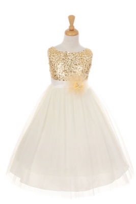 Father Daughter Dance Flower Dresses Dress For Less S Dress Style 6357 Sleeveless Tulle With Sequin Adorned Bodice In Choice Of Color