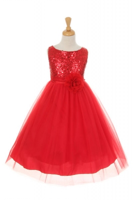 Father Daughter Dance Flower Dresses Dress For Less S Dress Style 6357 Sleeveless Tulle With Sequin Adorned Bodice In Choice Of Color