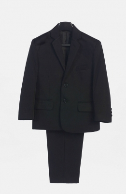 Boys 2 Piece Suit Set Style 3580- In Black