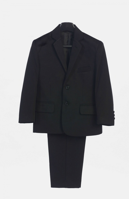 Boys 2 Piece Suit Set Style 3580- In Black