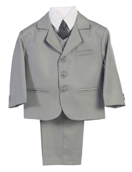 Boys Suit Style 3807 - LIGHT GRAY Three Button Suit