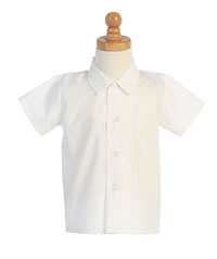 Boys Short Sleeve Button Down Shirt Style 800
