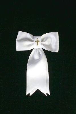 First Holy Communion Armband Style AB-2- White Armband with Gold Cross