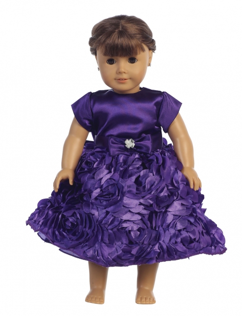 American Girl Dress with Purple Flower