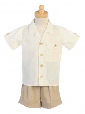 Boys Shirt and Shorts Style M833 - In Choice of Color