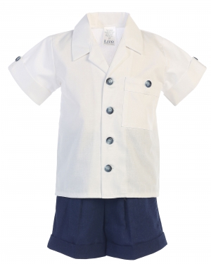 Boys Shirt and Shorts Style M833 - In Choice of Color