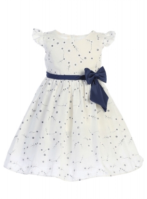 Girls Dress Style M213 - Cute Cotton Print Dress