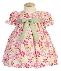 Flower Girl Dress Style M639- Short Sleeved Floral Dress