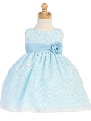 light blue baby dress