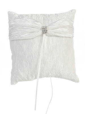 Ring Bearer Pillow- Style PR306- Crinkled Satin