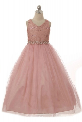 SALE Sequin Bodice with Full Skirt in Choice of Color
