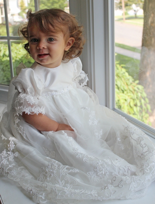 designer christening gowns