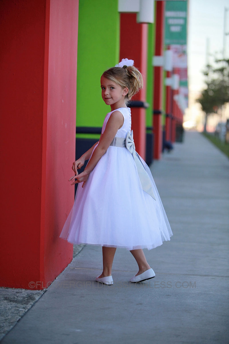 TT 5700 17 Flower Girl Dress Style 5700 White or Ivory Dress with Choice of Sash Red Flower Girl Dresses Flower Girl Dress For Less