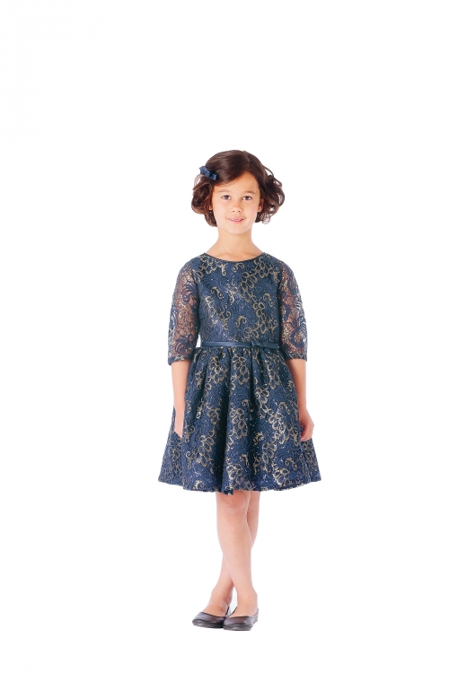 SK_660NV - Girls Dress Style 660 - Navy Sequin Lace Dress with Gold Leaf Print - Beaded and Sequined Dresses - Flower Girl Dresses - Flower Girl Dress For Less SK_660NV - Girls Dress Style 660 - Navy Sequin Lace Dress with Gold Leaf Print - Beaded and Sequined Dresses - Flower Girl Dresses - Flower Girl Dress For Less
