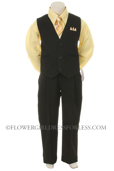 Flower girl dresses in black and yellow Flower girl dresses in black and yellow
