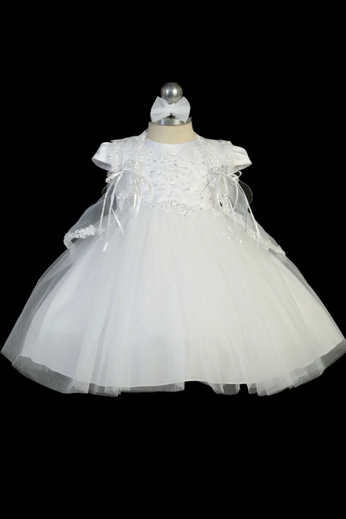 Girls Baptism and Christening Outfit Set WHITE Style 2325