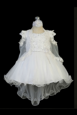 Girls Baptism and Christening Style 2340 - WHITE