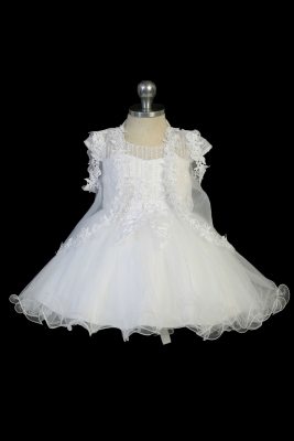 Girls Baptism and Christening Style 2342 - WHITE