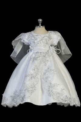 Girls Baptism and Christening Style 2346 - WHITE