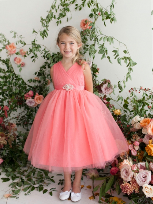 sparkle tulle flower girl dresses