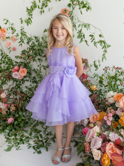 lilac flower girl