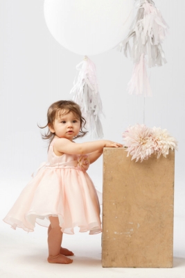 flower girl pink dress