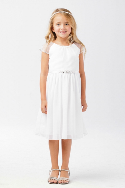 girls white dress top