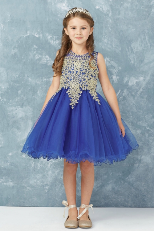 Gorgeous Lace Tulle Wedding Flower Girl Dress Short in Front Long in Back -  GemGrace