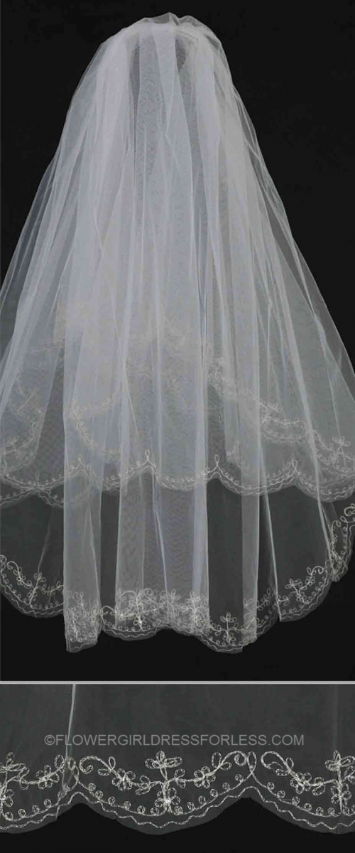 Womens Bridal Veil - Style 844 with Comb
