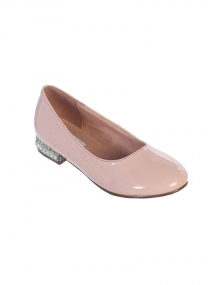 TT S116P Girls Shoe Style S116 Infant and Toddler Shoe with Rhinestone and Pearl Strap in Nude Pink Shoes Flower Girl Dresses Flower Girl Dress For Less
