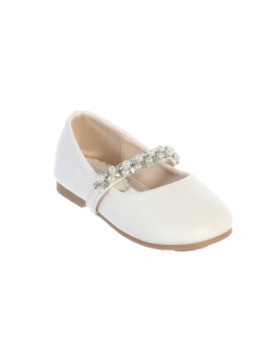 flower girl dress shoes white