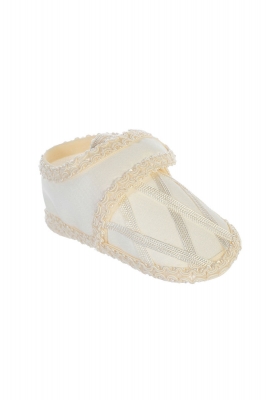 Boys Baptism and Christening Shoes- Style S14 in Ivory