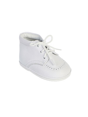 Infant and Toddlers Genuine Leather Shoes Style S303 - WHITE Only
