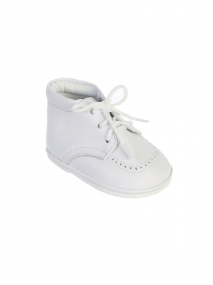 Infant and Toddlers Genuine Leather Shoes Style S303 - WHITE Only